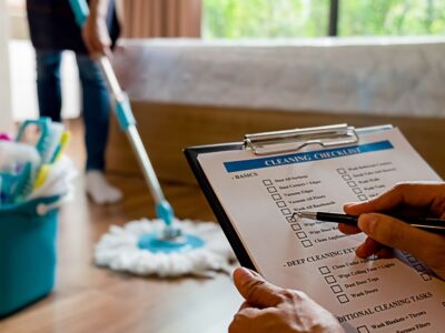 Residential cleaning checklist to keep your home clean in between professional cleaning services.
